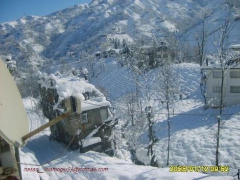  Aktaş köyünden objektive düşen güzel bir kış manzarası